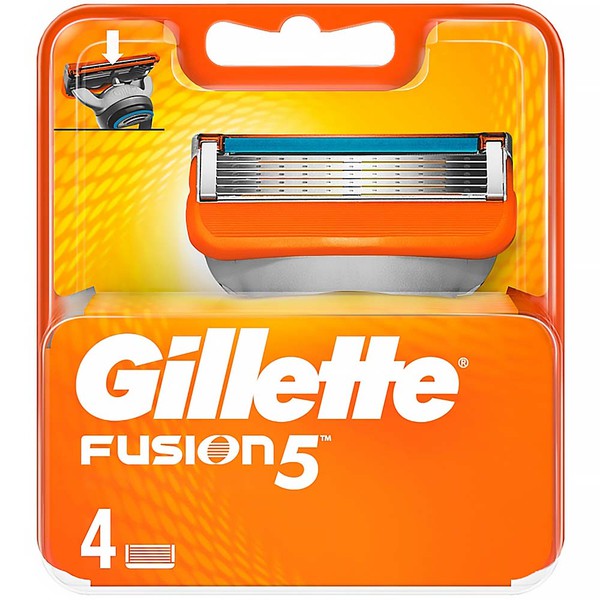 Gillette Fusion náhr.hlavice 4ks | Holící čepelky a náhrady - Pánské